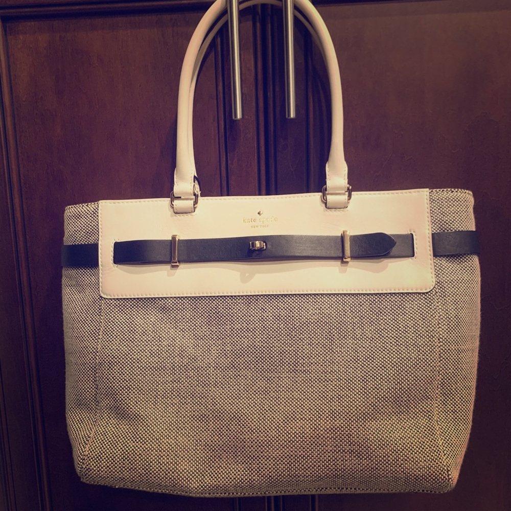 Kate Spade Leather/Tweed Tote
